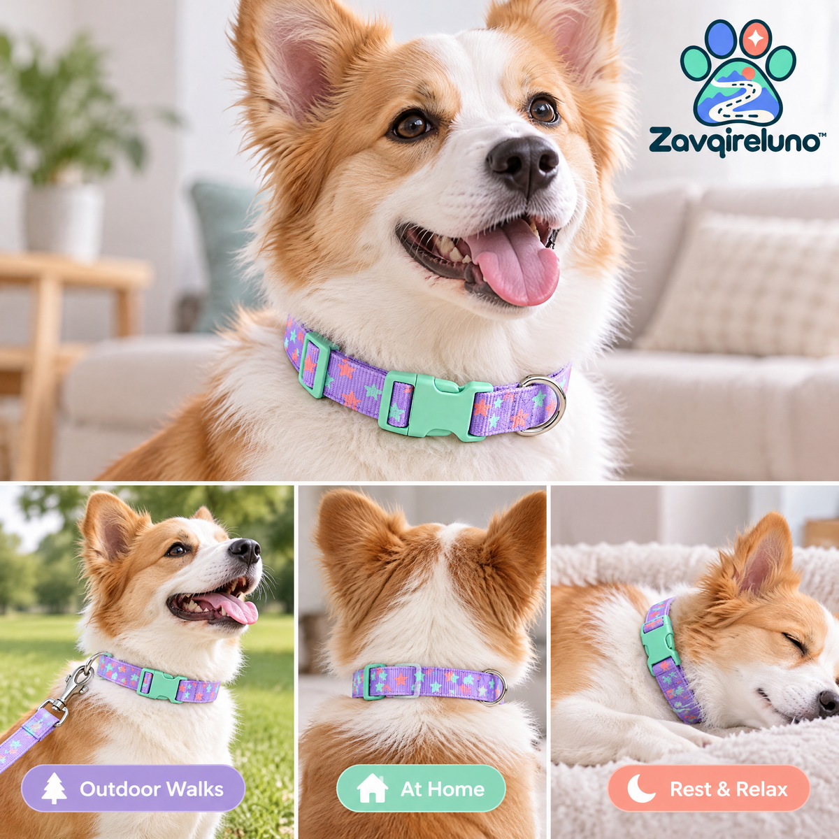 PopTrail Padded-Handle Dog Leash — detail view