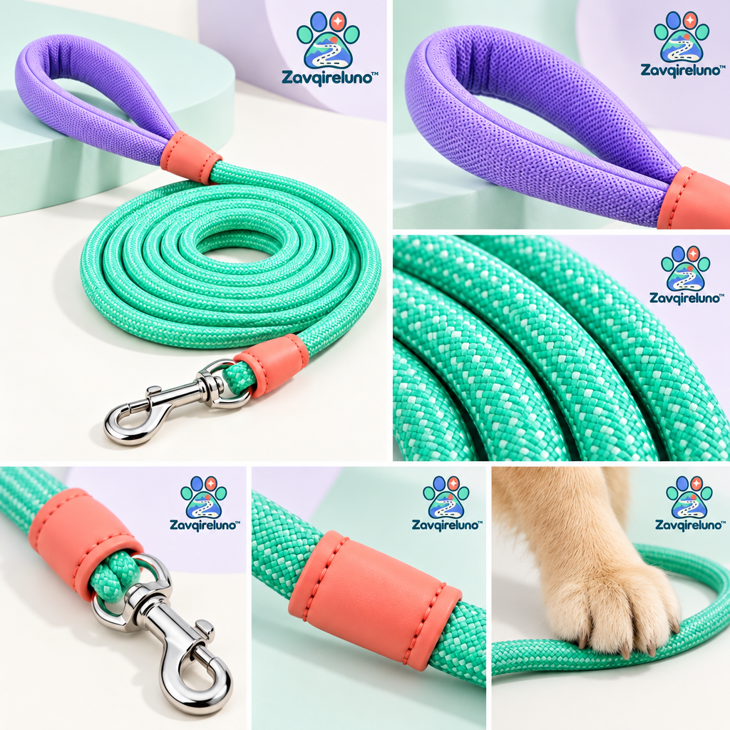 RoamLoop Rope Dog Leash — detail view