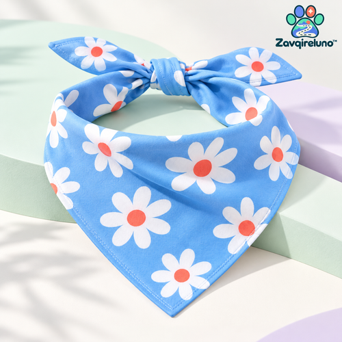 DaisyDash Tie-On Dog Bandana — main view