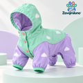 PuddlePop Cloud Dog Raincoat — main view